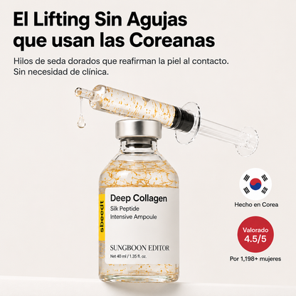 Ampolla de colágeno coreana con péptidos de seda